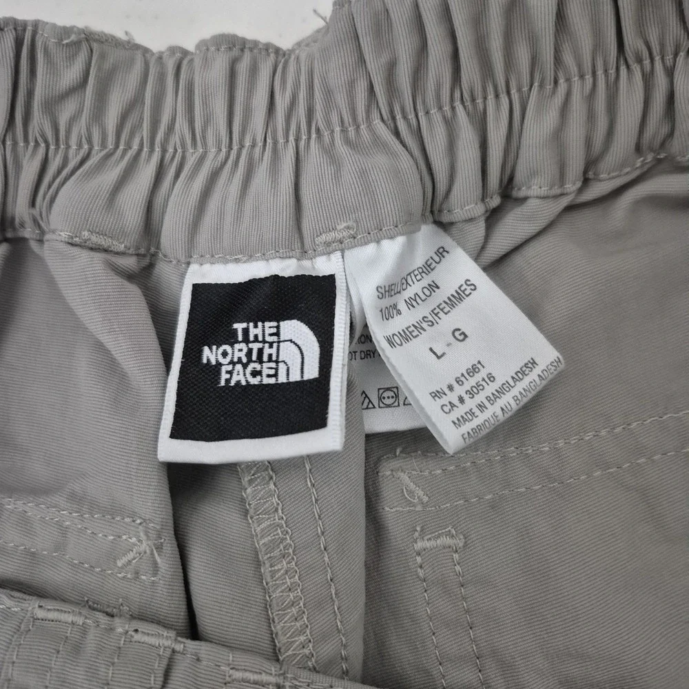 The North Face Pants Womens L Gray Stretch Convertible‎ Zip Ankle Hiking Outdoor - Picture 5 of 9
